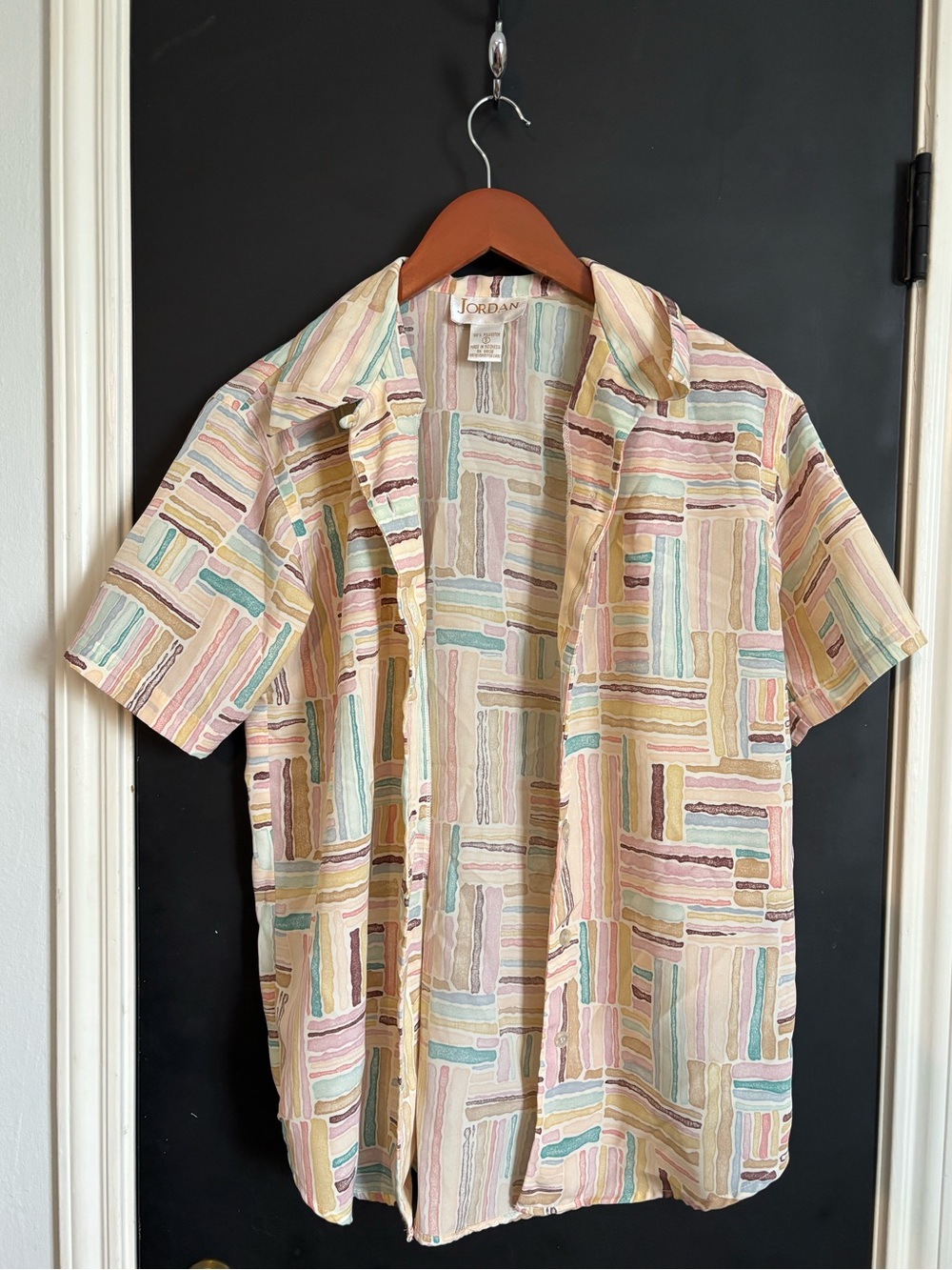 Jordan Pastel Stripe-Block Short Sleeve Shirt